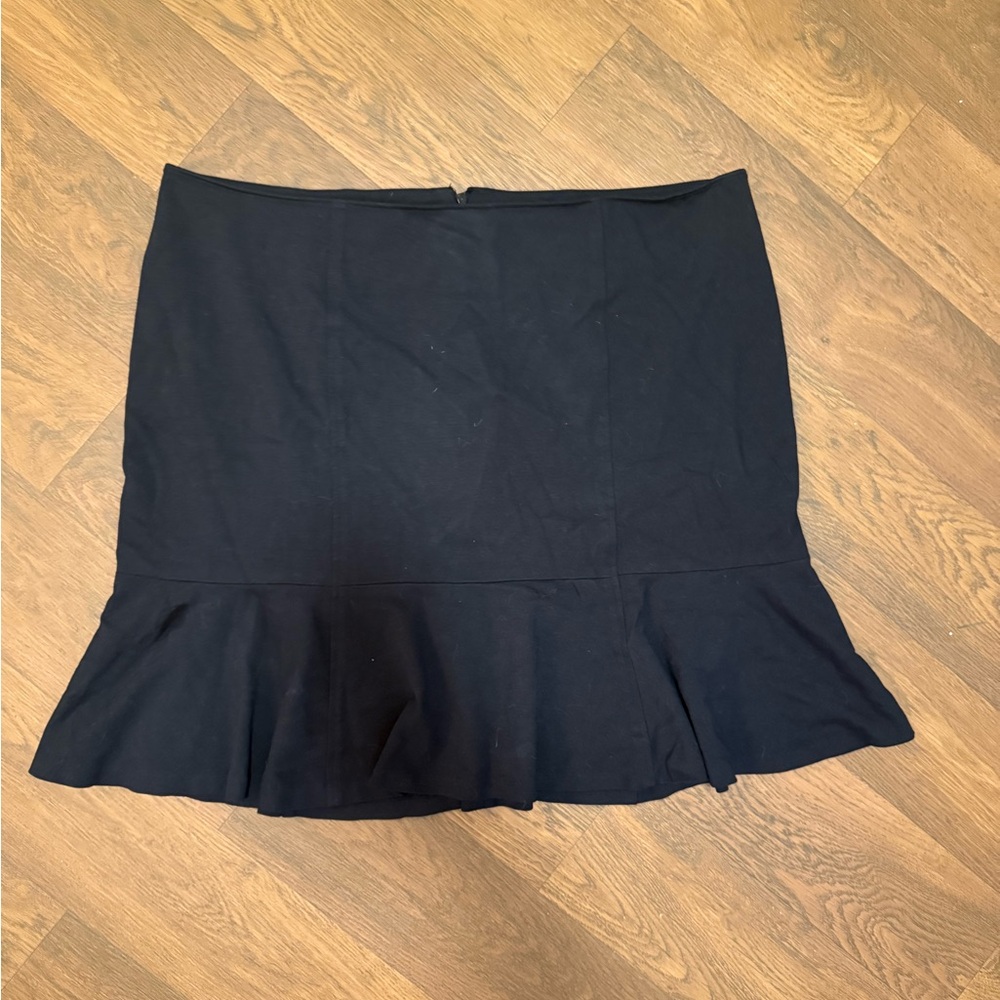 Lane Bryant Black Trumpet Mini Skirt
